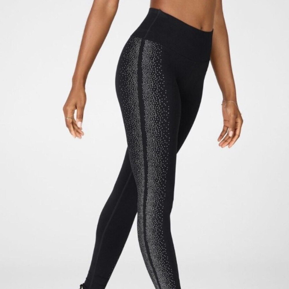 Fabletics Black and Silver Leggings